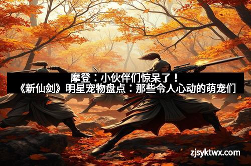 摩登：小伙伴们惊呆了！《新仙剑》明星宠物盘点：那些令人心动的萌宠们